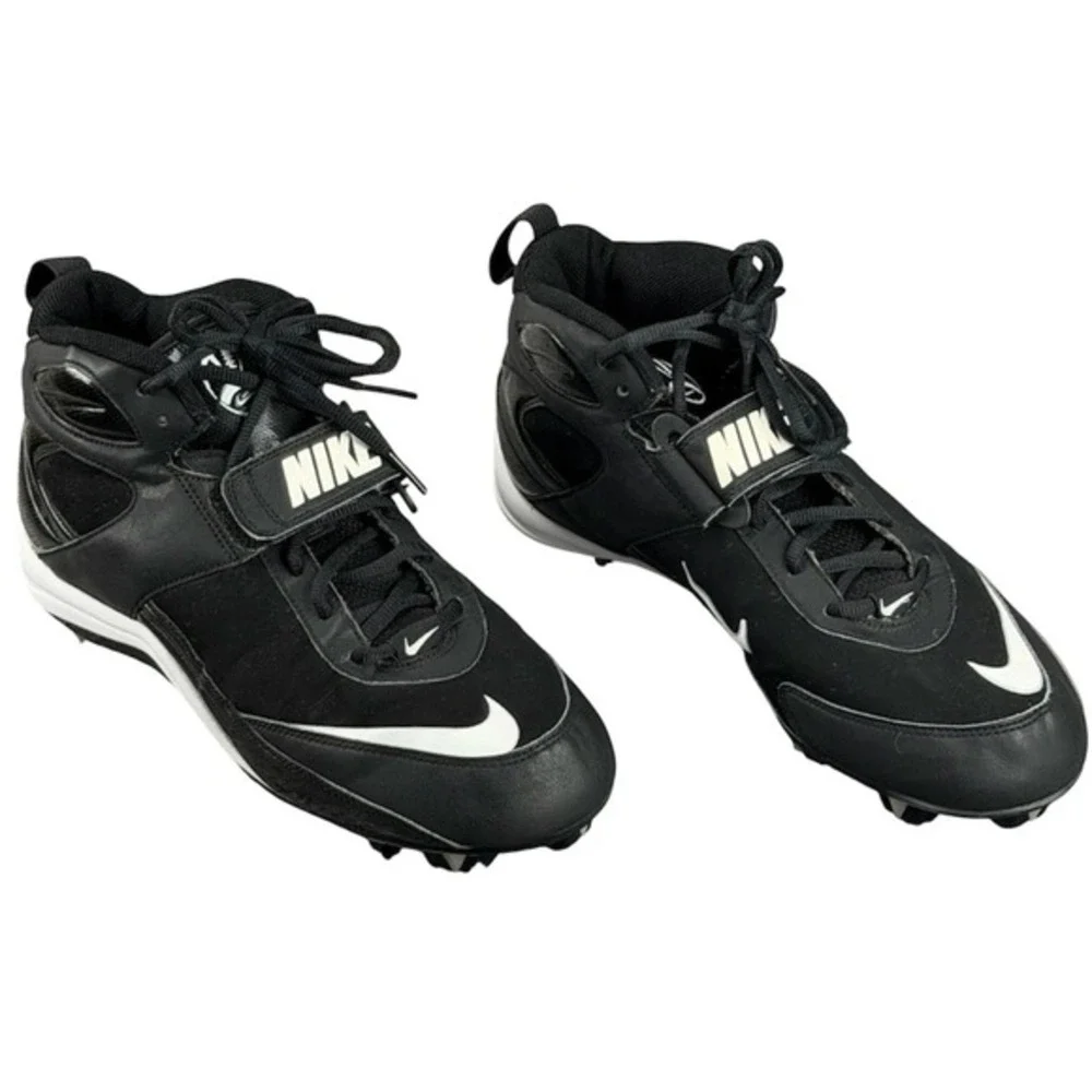 Nike Men's 9.5 Blade Shark Football Cleats Black High Top 315789-011 Athletic